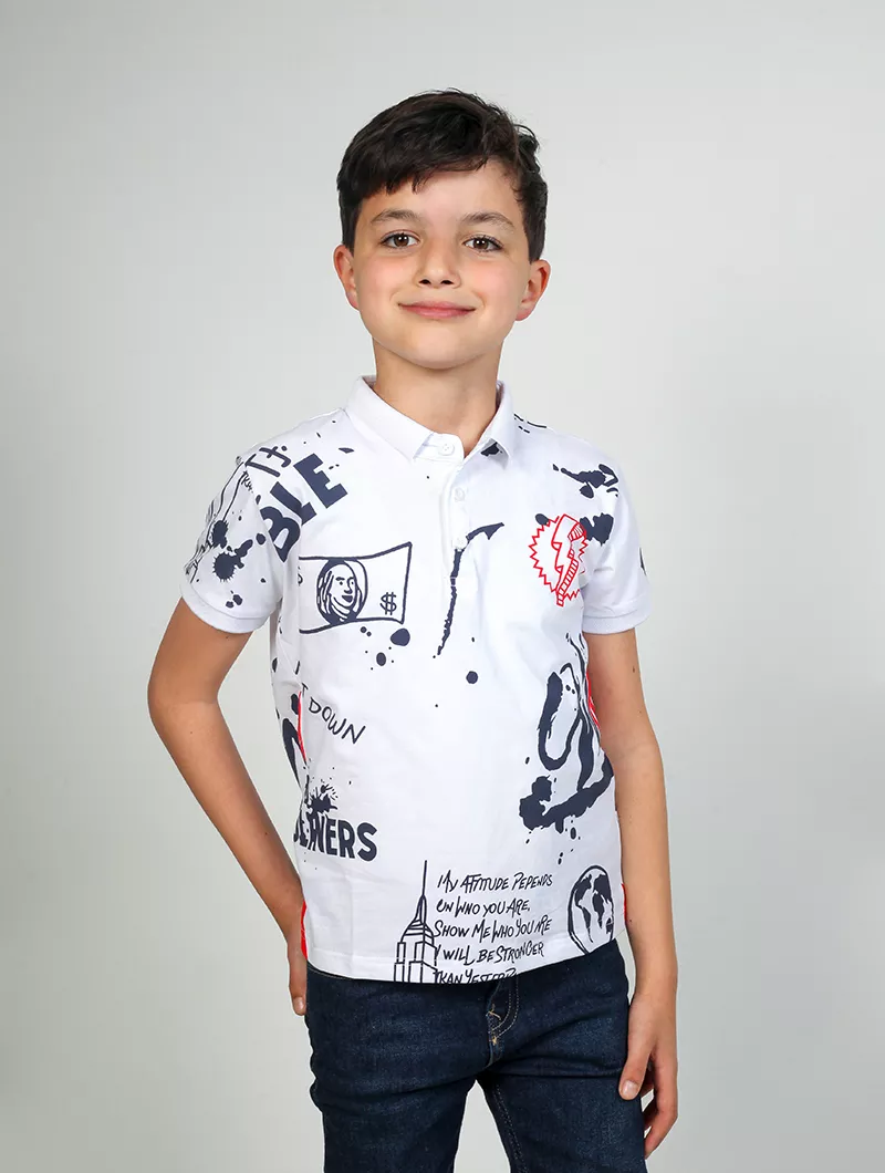 Polo imprimé